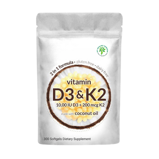 Vitamin D3 K2 Supplement (2-in-1) 300 Softgel